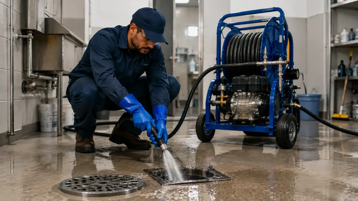 Floor Drain Hydro Jet Cleaning in Mount Aukum